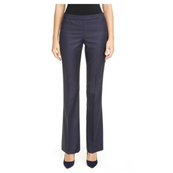 HUGO BOSS Tulea Shadow Check Wool Pants - Picture 1 of 9